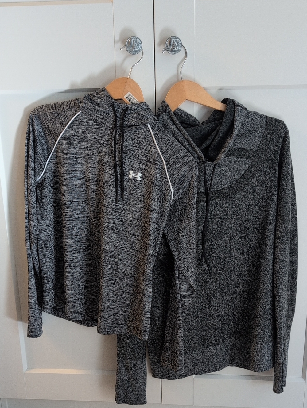 Under Armour Gray Heather & Dark Gray Hooded Pullovers - Women's